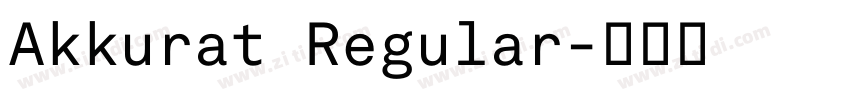Akkurat Regular字体转换